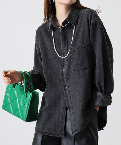 Jungle Storm シャツ Relaxed fit long sleeve denim shirt / L