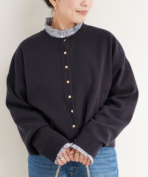 B.C STOCK ニット セーター スムース クルーカーディガン