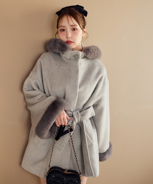 one after another NICE CLAUP コート アウター フーディーミドル