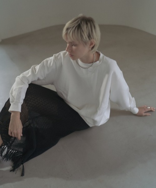トレーナー スウェット Ebony Fusion Sweat エボニーフュージョンスエット レディース Muel Chic トレーナー スウェット Ebony Fusion Sweat エボニー