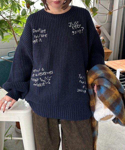 apres jour mignon（アプレジュールミニョン） ニット セーター 手書き