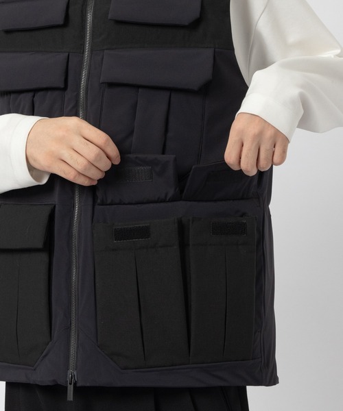 【最終価格】別注　SAITOS 3L HYBRID DOWN VEST WHITE MOUNTAINEERING（ホワイトマウンテニアリング） ダウンベスト