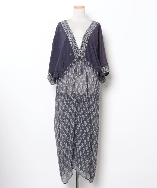 水色 半袖 ロングワンピース カットソー　MARIHA MARIHA(マリハ) City Dress