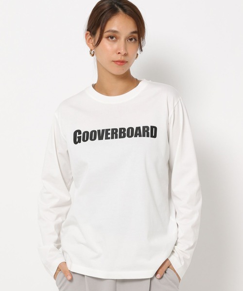 tシャツ 「HEREIAM」ロゴロングスリーブ レディース セール】【HEREIAM】ロゴロングスリーブ（Tシャツ/カットソー