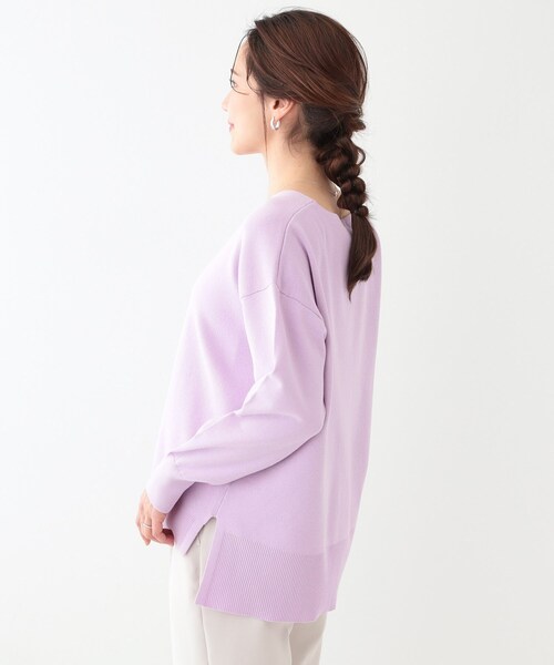 DRESKIP（ドレスキップ） ニット セーター 「洗える/S-LL」お顔周り