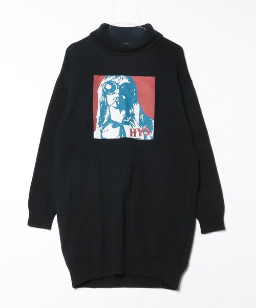 ヒステリックグラマー ニットワンピース HYSTERIC GLAMOUR 「HYSTERIC GLAMOUR」 ニットワンピース FREE