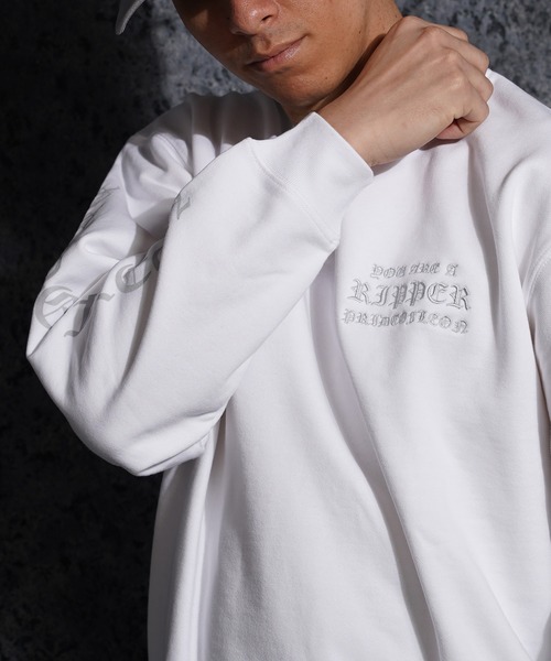 RIPPER トレーナー スウェット 「RIPPER」オールドイングリッシュ 袖