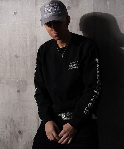 RIPPER トレーナー スウェット 「RIPPER」オールドイングリッシュ 袖