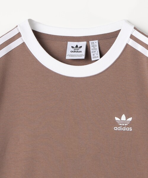売れ筋商品|||アディダス Tシャツ レディース トップス GO TO - Top - taupe FREAK'S STORE tシャツ 限定展開 adidas/アディダス 3 STRIPE