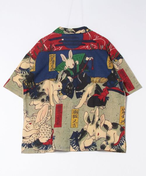 カヤ アロハシャツ シャツ 半袖 「カヤ」着る、NIPPON ART 倭の絵