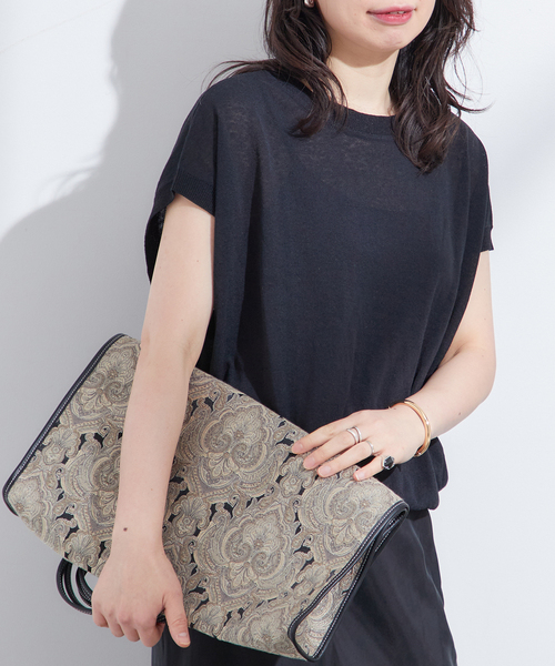 JOURNAL STANDARD L'ESSAGE パールつき畦プルオーバー journal standard L'essage ニット セーター ニットワイドプル