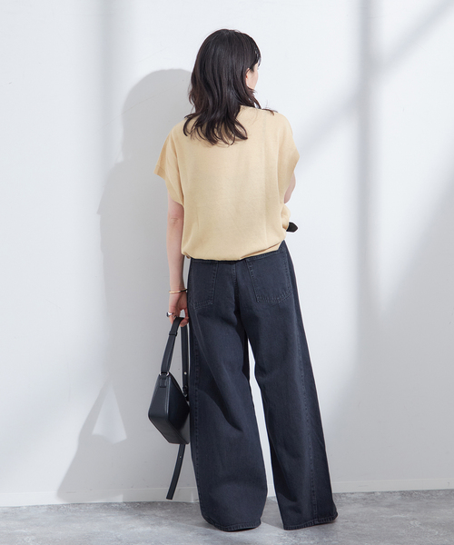 JOURNAL STANDARD - 【2023AW】L&#39;ESSAGE パールツキ畦プルオーバー ニット グレー journal standard L'essage（ジャーナルスタンダードレサージュ
