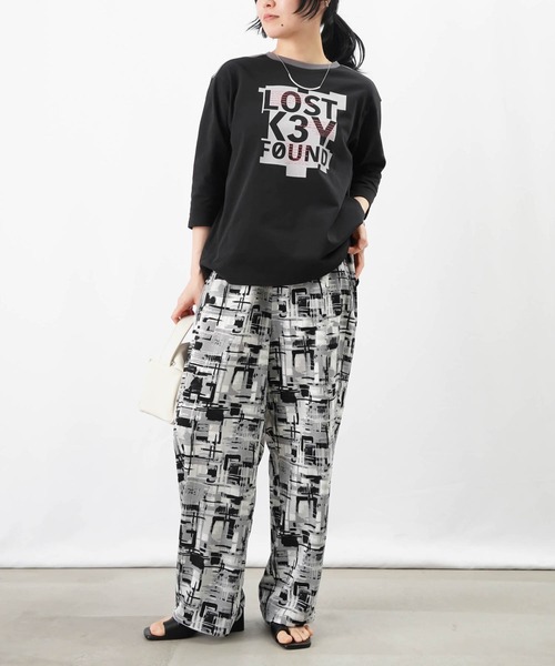 tシャツ LC/LLL レースドッキングカットソー レディース LADY LUCK LUCA tシャツ LC/LLL レースドッキングカットソー