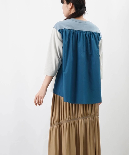 LADY LUCK LUCA tシャツ LC/LLL ロゴプリントドッキングクルー