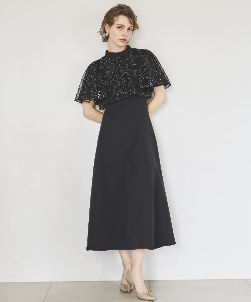 AND COUTURE（アンドクチュール） ドレス スパンコールチュール