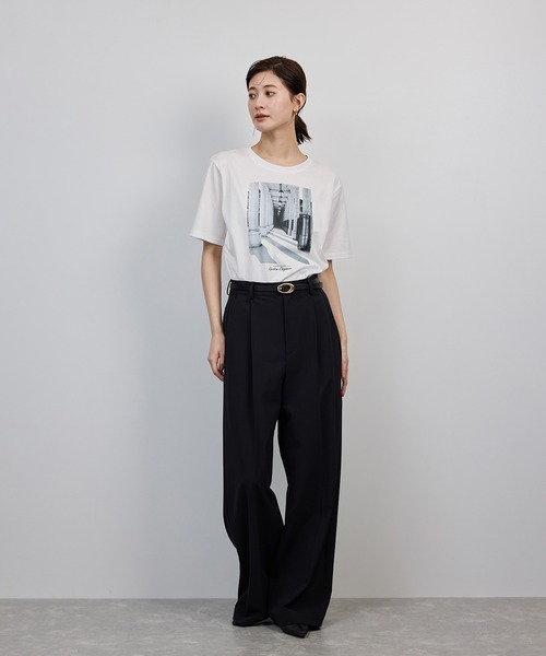 ROPE'（ロペ） tシャツ プリントTシャツ/イージーケア レディース