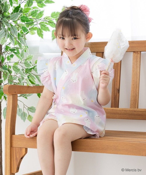 みいな♡No.YU2514女の子浴衣+ No.JB2503女の子甚平セット みいな♡No.YU2514女の子浴衣+ No.JB2503女の子甚平セット みいな♡