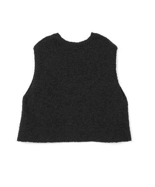 ベスト ジレ crew neck short vest レディース mizuiroind ベスト ジレ crew neck short vest レディース
