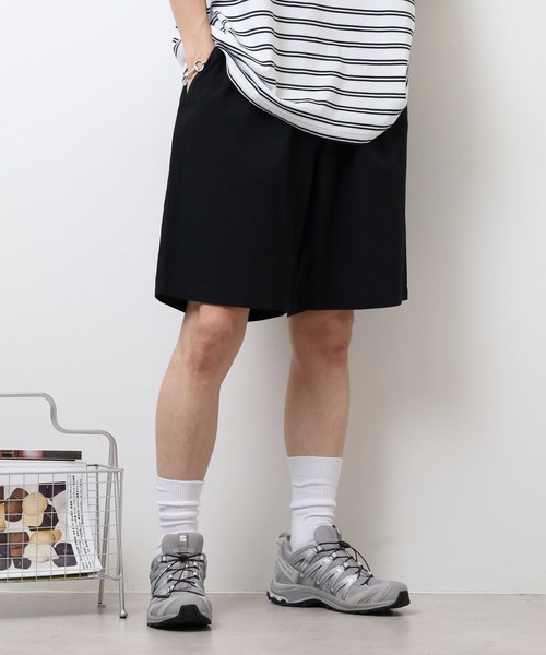 lifemania RAW LINE SHORTS ジョーツ　ワイド FUNALIVE（ファンアライブ） パンツ TECH Linen shorts / リネン