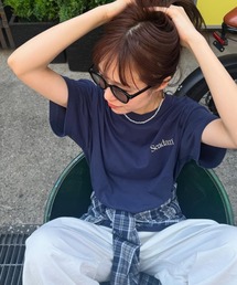 tシャツ 「SEADAM」「UNISEX」ロゴ刺繍ワンポイントTEE レディース メンズ｜ZOZOTOWN Yahoo!店