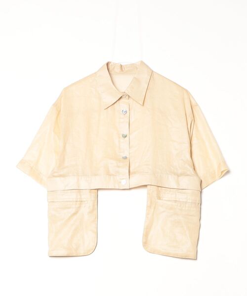 「MAISON SPECIAL」 半袖シャツ FREE ベージュ レディース