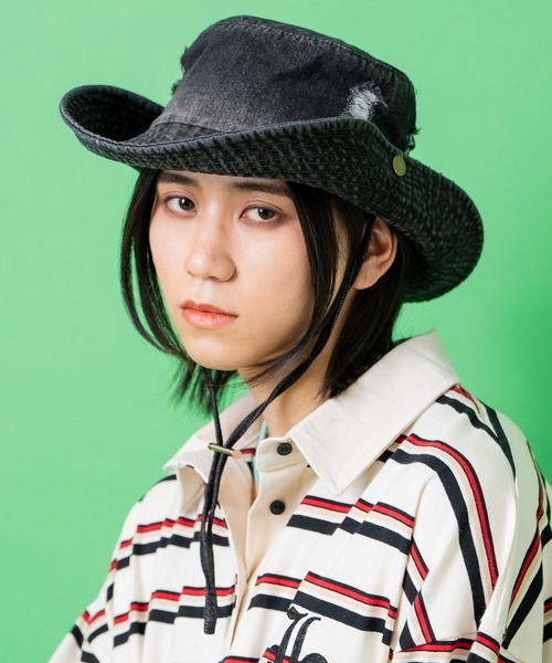 d.i.a. ダイヤ　ダイア　テンガロンハット　系 dia系 Y2K スカル テンガロンハット ストール 黒 ピンク【平成