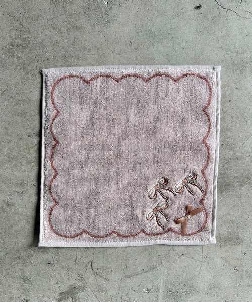 nicott（ニコット） ハンカチ NC:リボン刺繍ハンカチ レディース