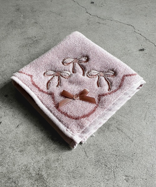 nicott（ニコット） ハンカチ NC:リボン刺繍ハンカチ レディース