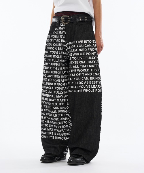 WISH FOR EVER ジーンズ DOCKING FONT RIGID DENIM / ドッキング