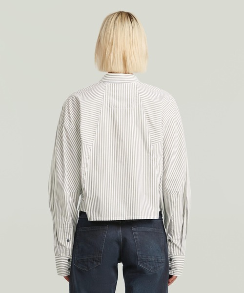 G-STAR RAW ブラウス シャツ MACRO BALLOON SHIRT/クロップドバルーン