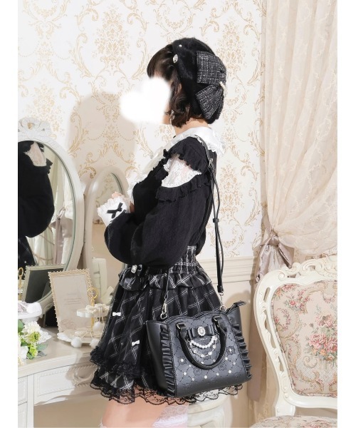 NOEMIE さきまるちゃんコラボ♡キラキラビジュー2wayショルダーバッグ さきまるちゃんコラボ♡キラキラビジュー2wayショルダーバッグ