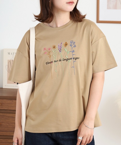 LEONARD フラワープリント 半袖Tシャツ セール Tシャツ メンズ 半袖 テディベア フラワー プリント 花柄 クマ