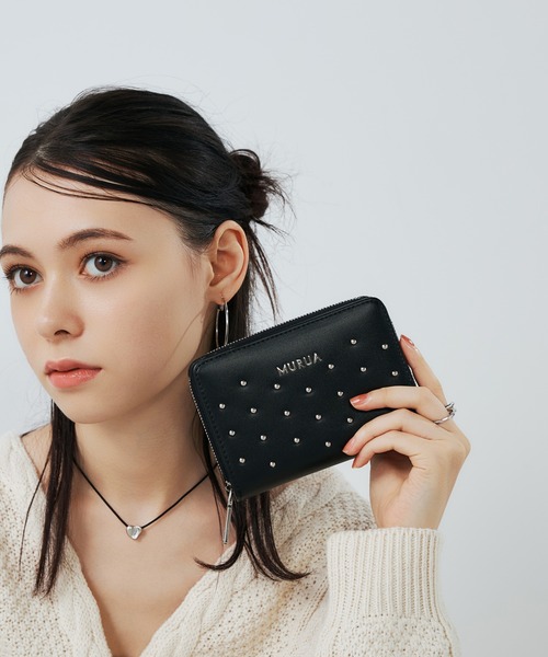 MURUA（ムルーア） 財布 ラウンドファスナー二つ折り財布 MR-W1372