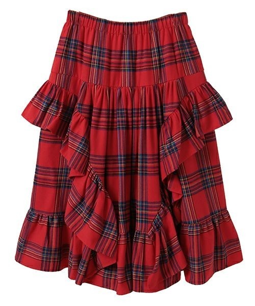 candy stripper スカート ボトムス Candy Stripper スカート FRILL CHECK : ZOZOTOWN Yahoo!店