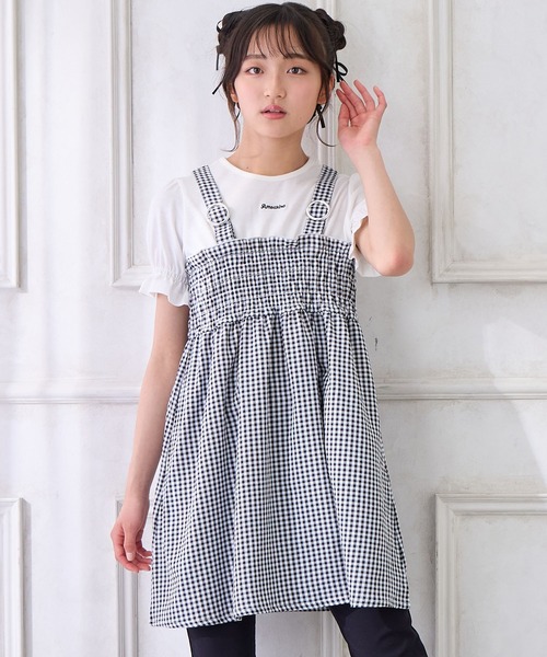 sheller シェリエ ブロックチェックジャケットドレス　ミニワンピース シェリエ sheller クラシカルジャケットドレス チェック