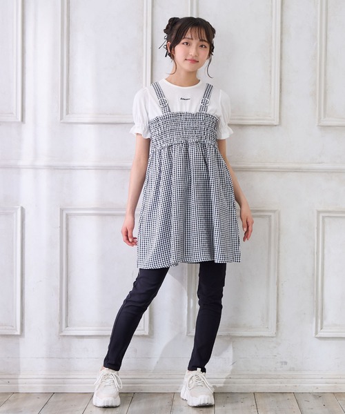 Amourire girl（アムリールガール） ワンピース シャーリングギンガム