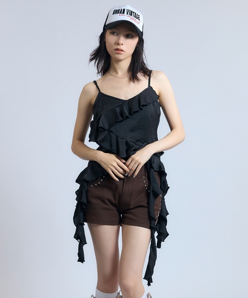 ACLENT（アクレント） キャミソール ラッフルシアーキャミソール