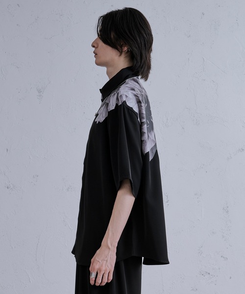 Ellno Loset（エルノロゼット） シャツ フラワーモチーフプリント