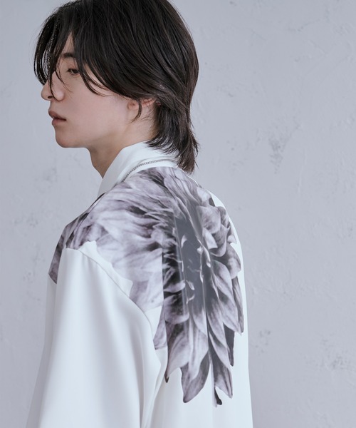 Ellno Loset（エルノロゼット） シャツ フラワーモチーフプリント