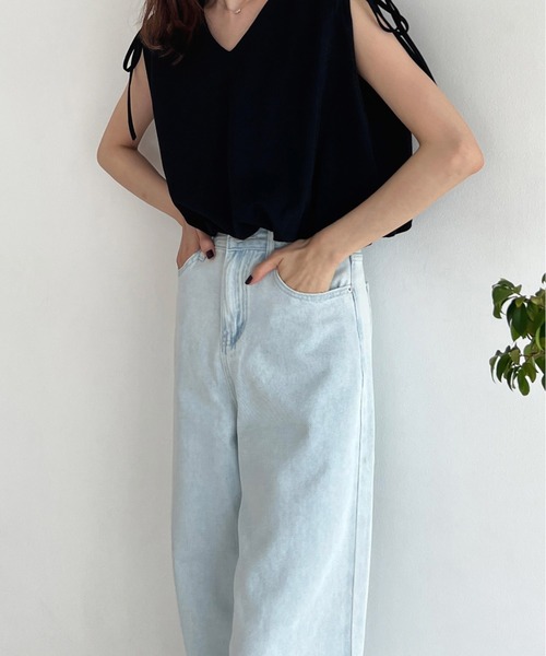 「Olu.」 デニムパンツ 0 ブルー レディース