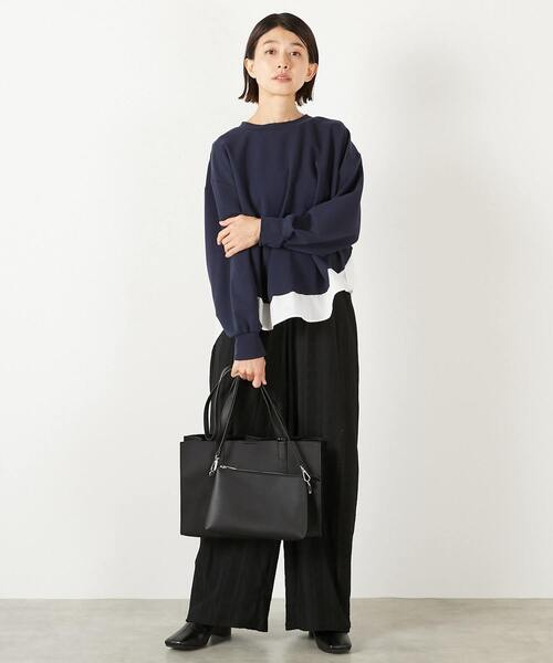 メルローズ 2WAYバッグ ハンドバッグ ショルダーバッグ 黒 MELROSE - メルローズ 2WAYバッグ ハンドバッグ ショルダーバッグ 黒の