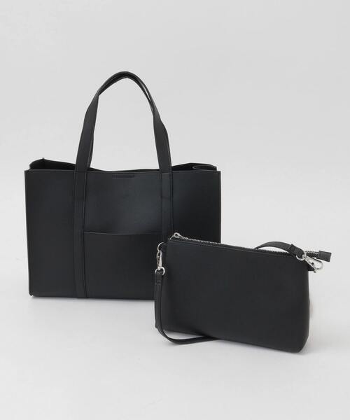 メルローズ 2WAYバッグ ハンドバッグ ショルダーバッグ 黒 PUレザー2wayミニショルダーバッグ｜MEN'S MELROSE（メンズメルローズ