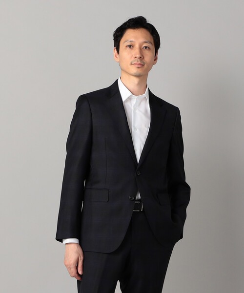 セレモニースーツ カジュアルスーツ 「IL PRINCIPE」「セットアップ対応」尾州産  タータンチェック ジャケット メンズの画像