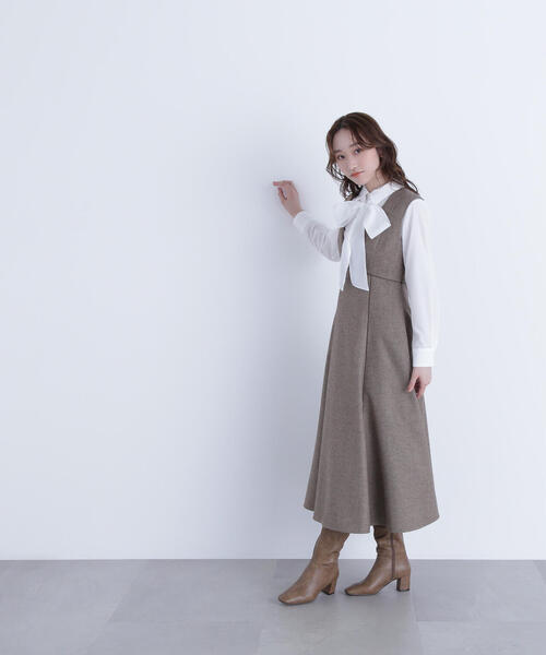 ※ M　ナチュラルビューティーベーシック　ワンピース　ジャンパースカート NATURAL BEAUTY BASIC（ナチュラルビューティーベーシック
