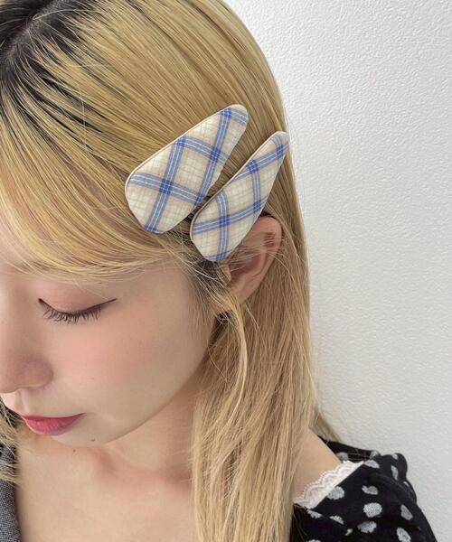 WEGO（ウィゴー） ヘアピン WEGO/「2点セット」チェックトライアングル