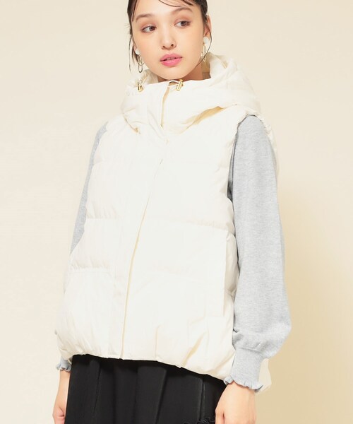 SunaUna（スーナウーナ） ダウンベスト ベスト 「フード付き／2色展開