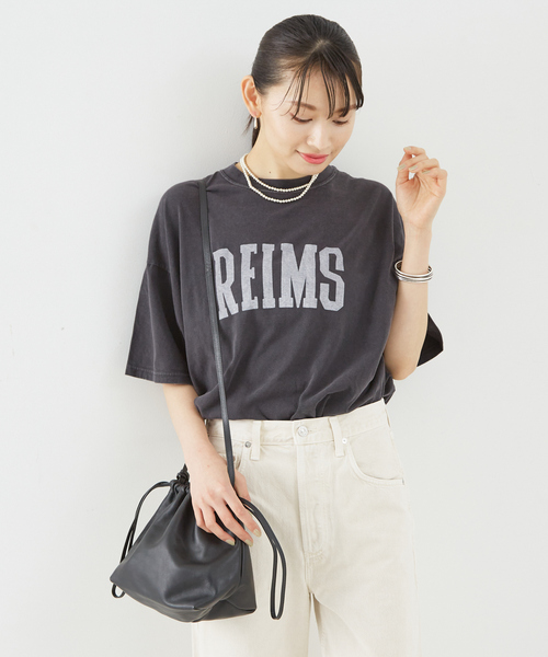「REMI RELIEF」 半袖Tシャツ フリー ブラック レディース_画像2