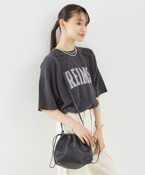 「REMI RELIEF」 半袖Tシャツ フリー ブラック レディース_画像3
