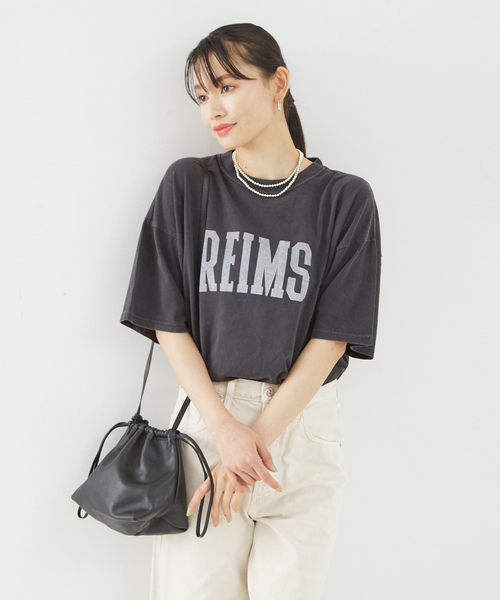 「REMI RELIEF」 半袖Tシャツ フリー ブラック レディース_画像4