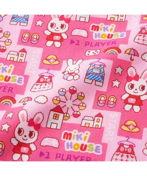 MIKI HOUSE（ミキハウス） tシャツ レトロゲーム総柄半袖Tシャツ